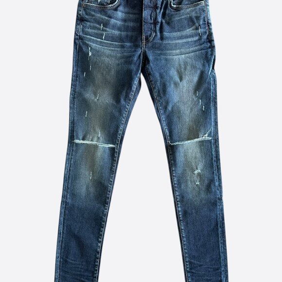 Amiri Deep Classic Slash Distressed Jeans - Picture 1 of 5